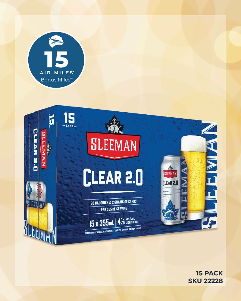 Sleeman Clear 2.0 15 Pack Cans