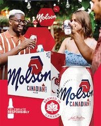 Molson Canadian Lager 12pk Cans - Free bag of Twists