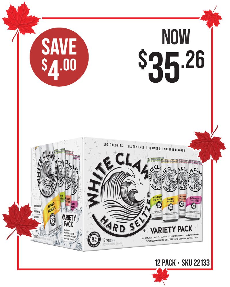 White Claw Hard Seltzer Variety 12 Pack Cans
