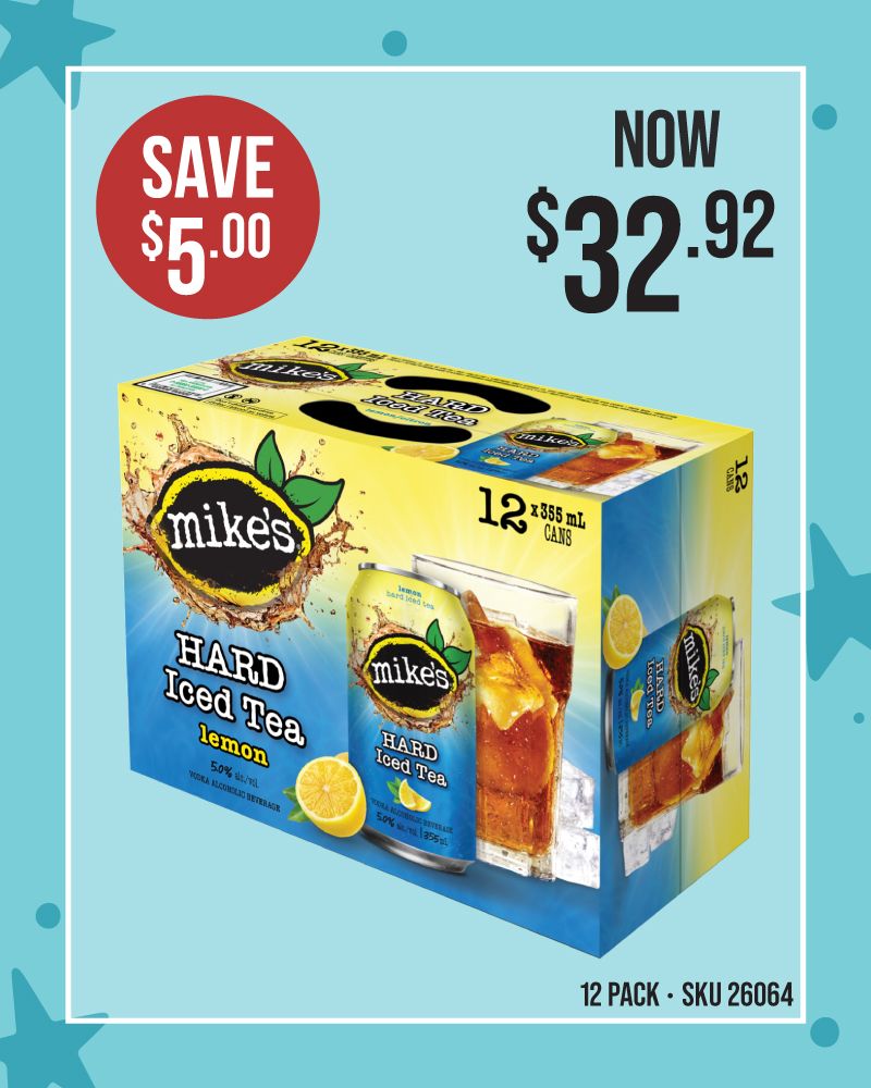 Mike’s Hard Iced Tea Lemon 12 Pack Cans