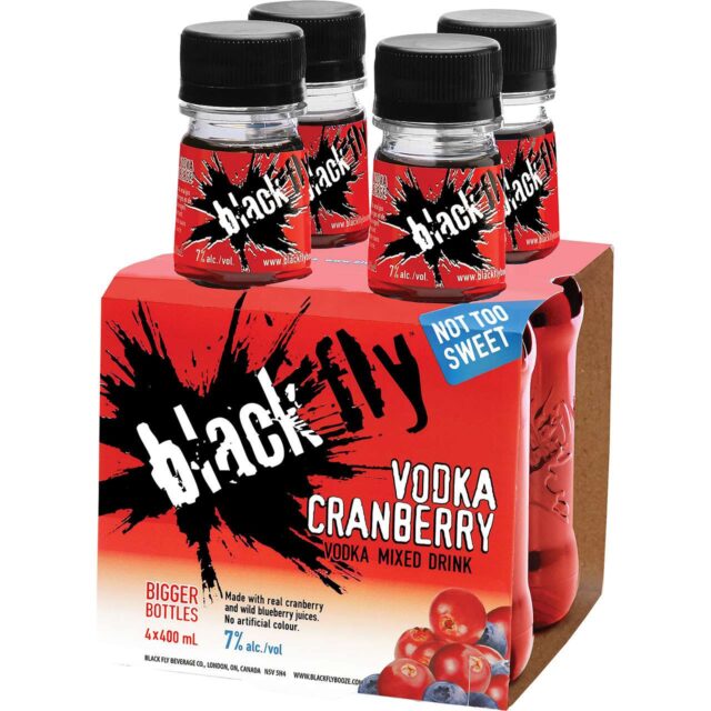 Black Fly Vodka Cranberry Mixed Drink 4pk