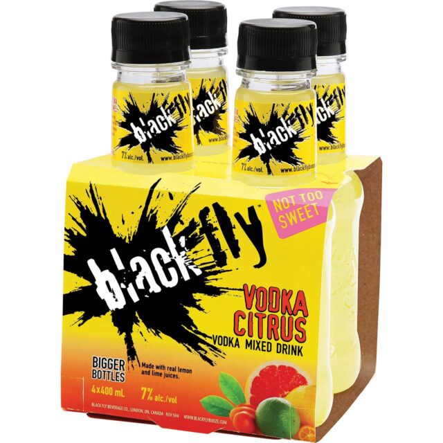 Black Fly Vodka Citrus Mixed Drink 4pk