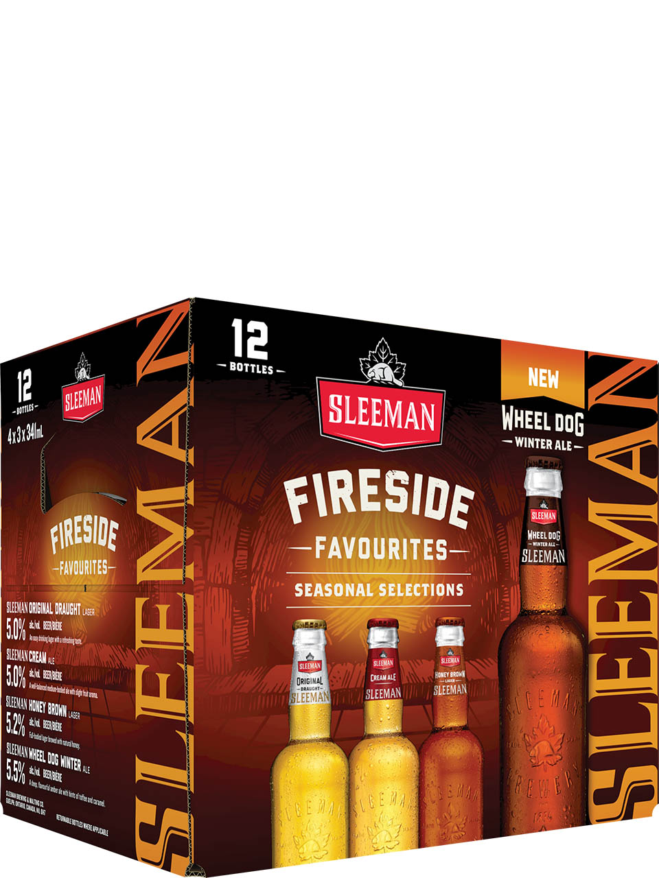 Sleeman Fireside Favourites 12 Pack Bottles