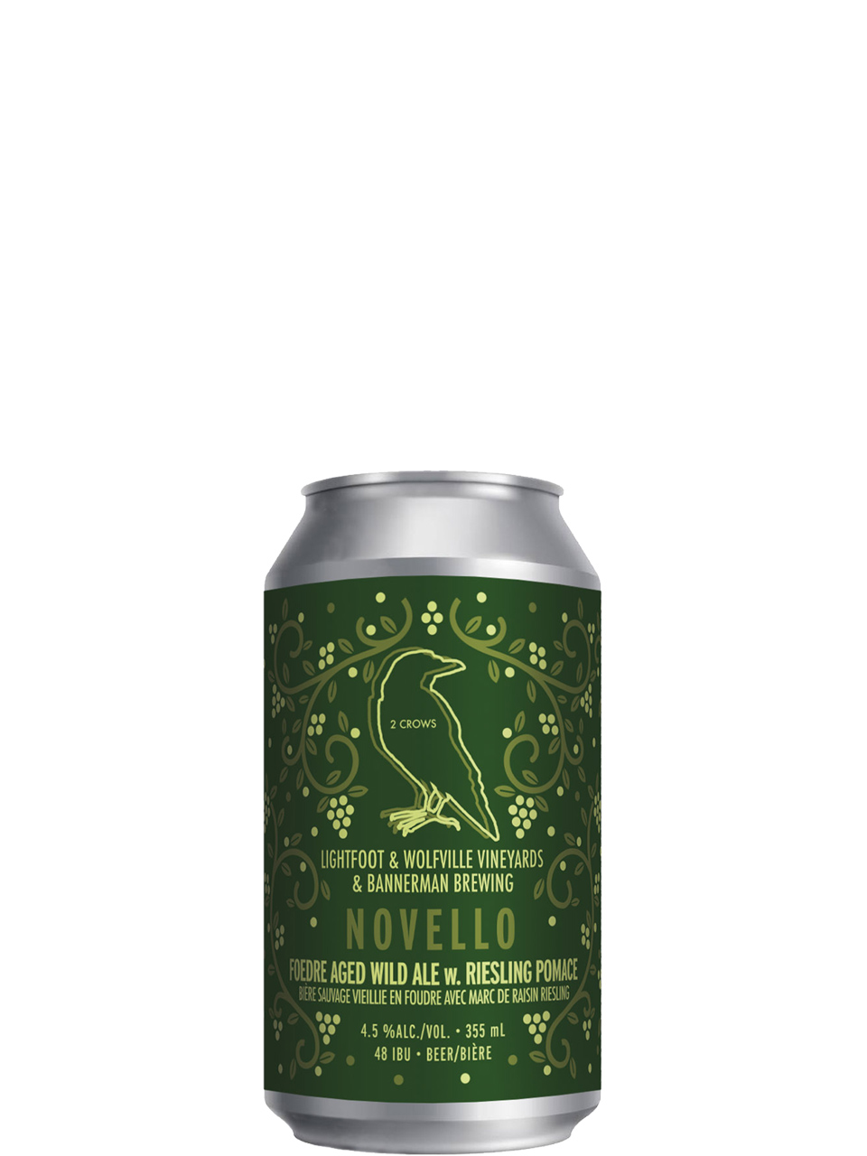 2 Crows Novello Foedre Aged Wild Ale 355ml Can