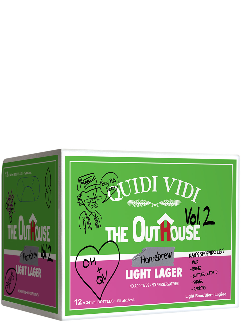 Quidi Vidi The Outhouse Light Lager 12 Pack Btls