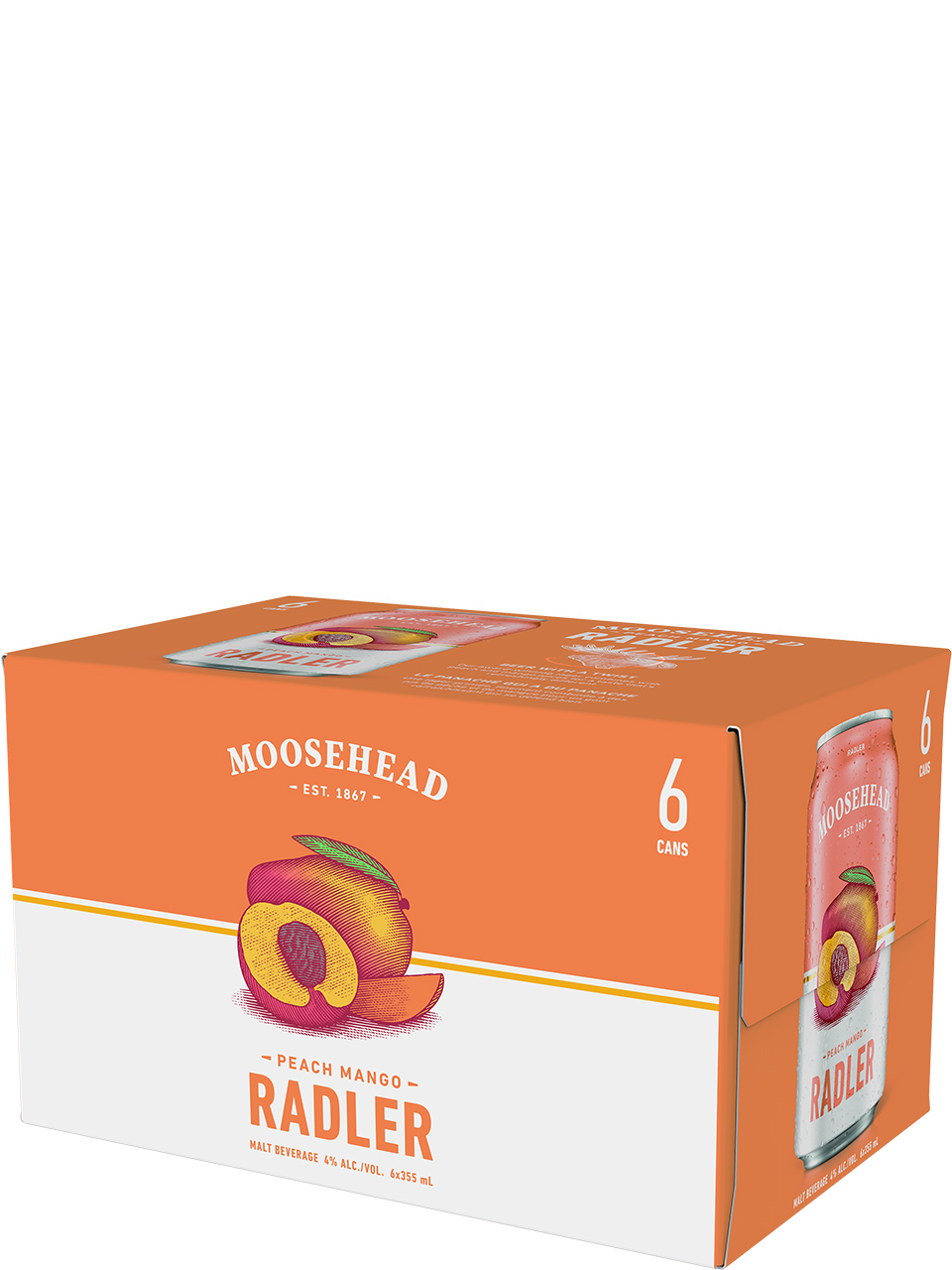 Moosehead Radler Peach Mango 6 Pack Cans