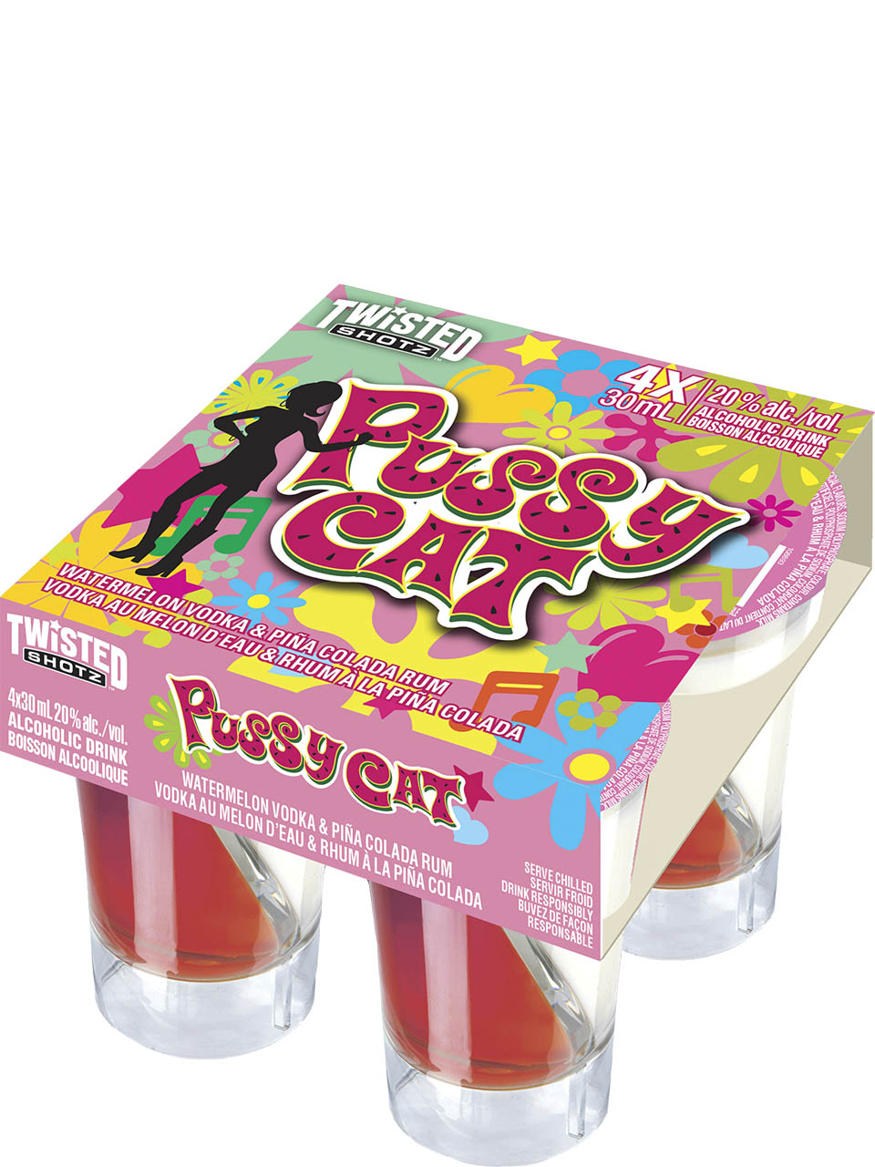 Twisted Shotz Pussy Cat 4 Pack