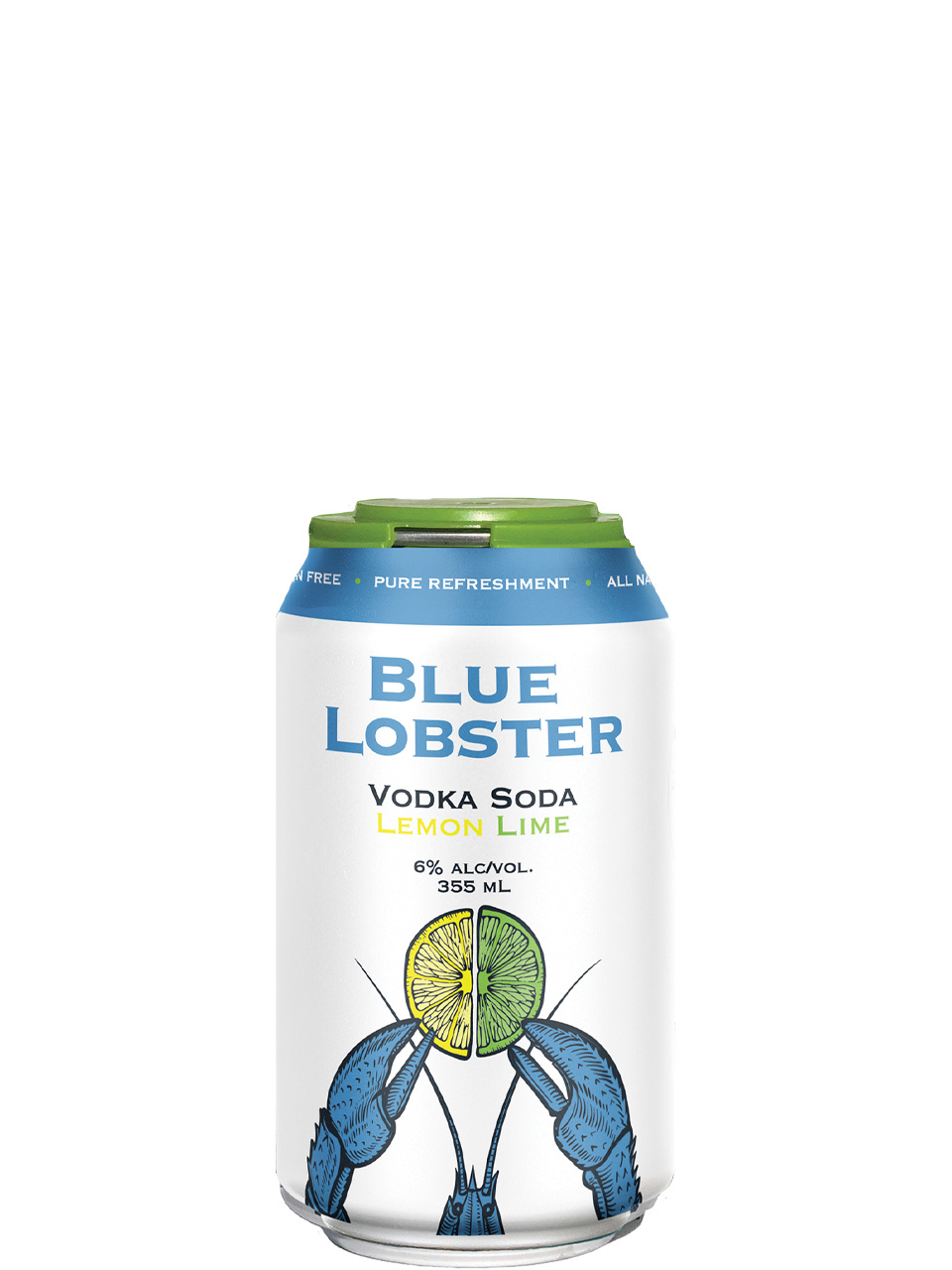 Blue Lobster Vodka Soda Lemon Lime 6 Pack