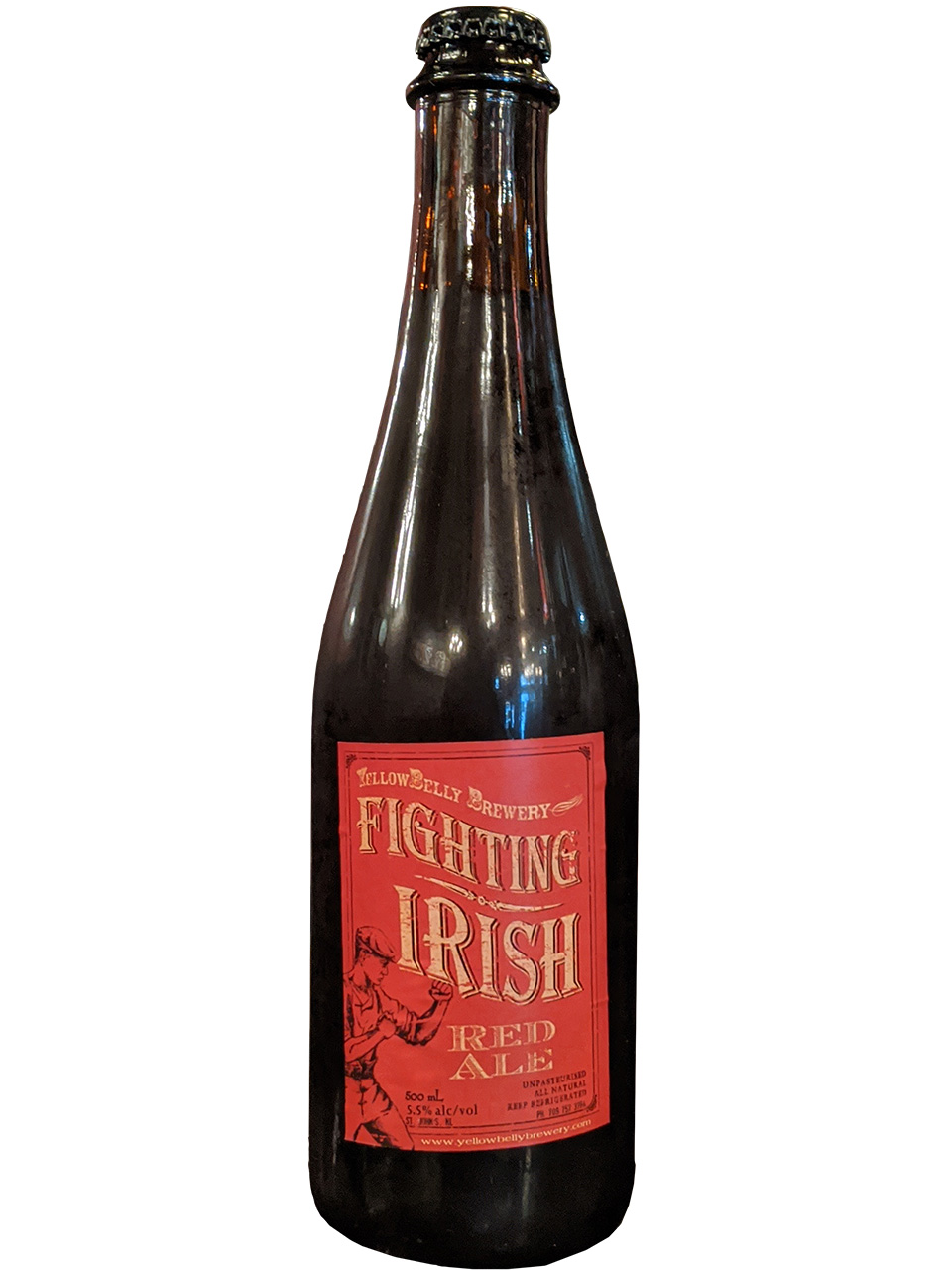 YellowBelly Fighting Irish Red Ale 500ml Bottle