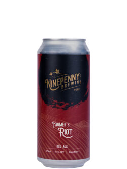 Ninepenny Farmer's Riot Red Ale 473ml Can