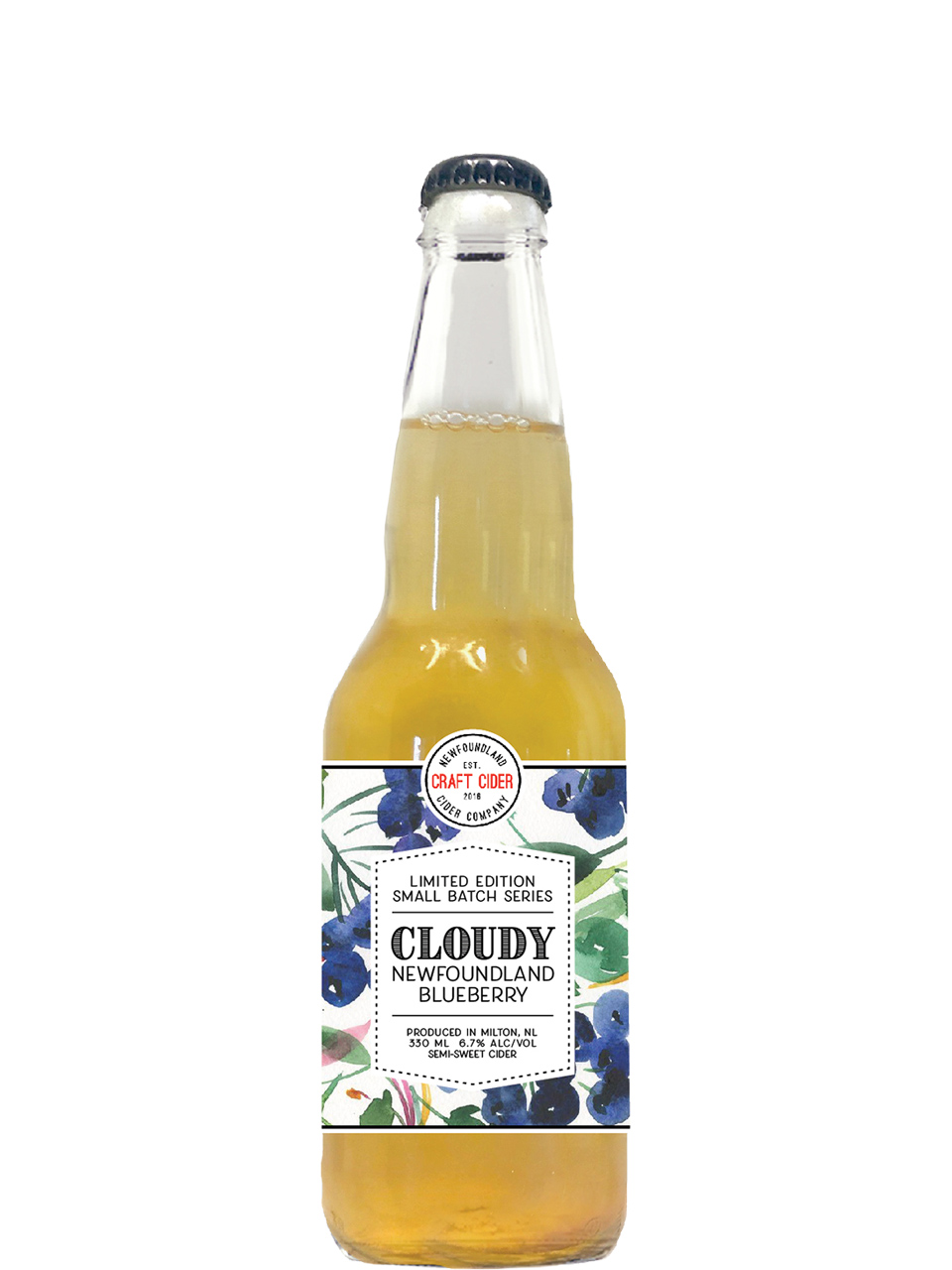 NL Cider Co Cloudy Newfoundland Blueberry Cider
