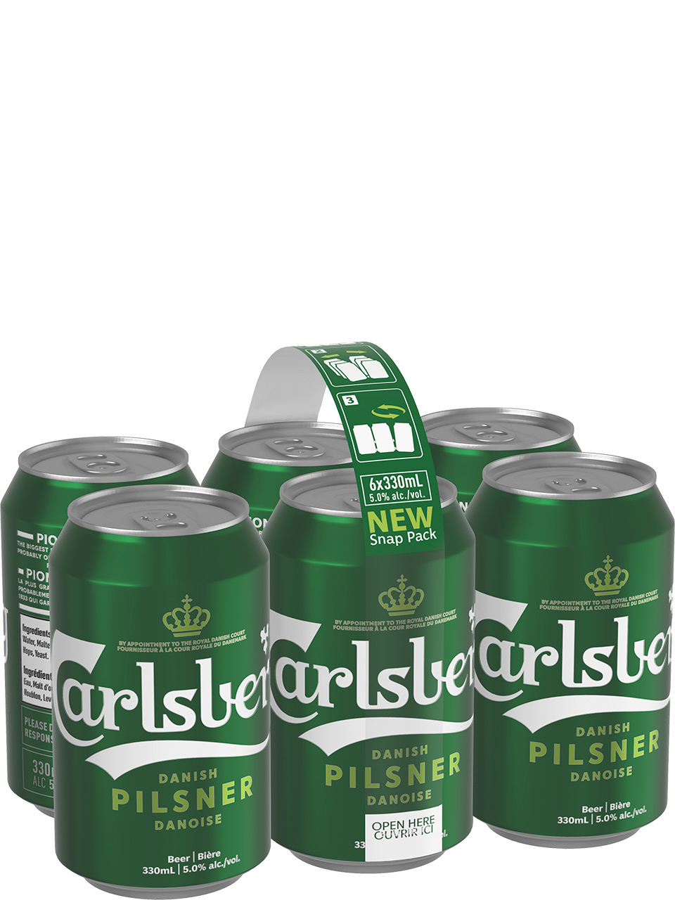 Carlsberg Snap Pack 6 Pack Cans