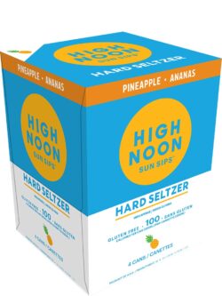 High Noon Pineapple Hard Seltzer 4 Pack Cans