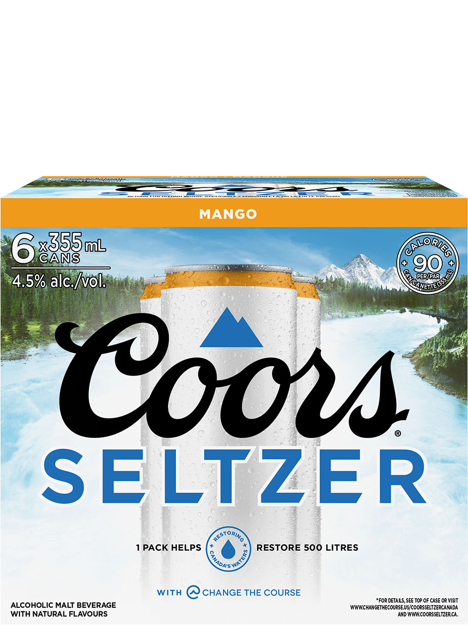 Coors Seltzer Mango 6 Pack Cans