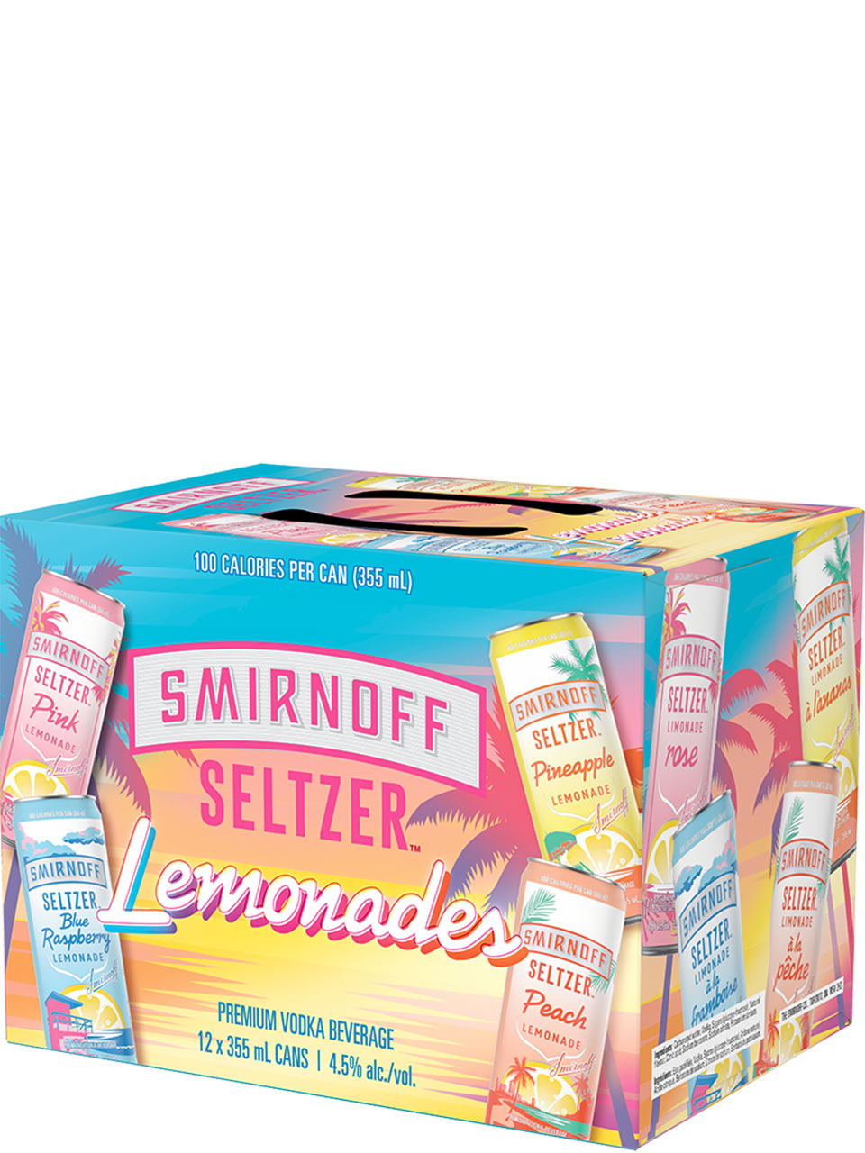 Smirnoff Seltzer Lemonade Variety 12 Pack Cans