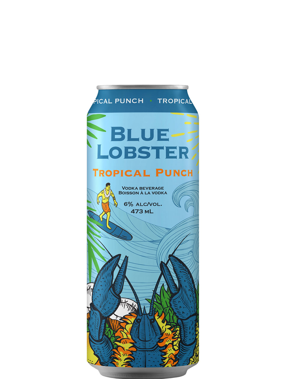 Blue Lobster Vodka Tropical Punch 473ml Can