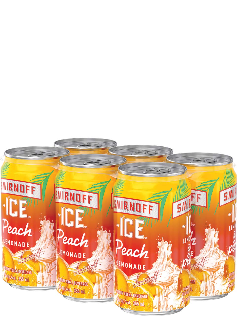 Smirnoff Ice Peach Lemonade 6 Pack Cans