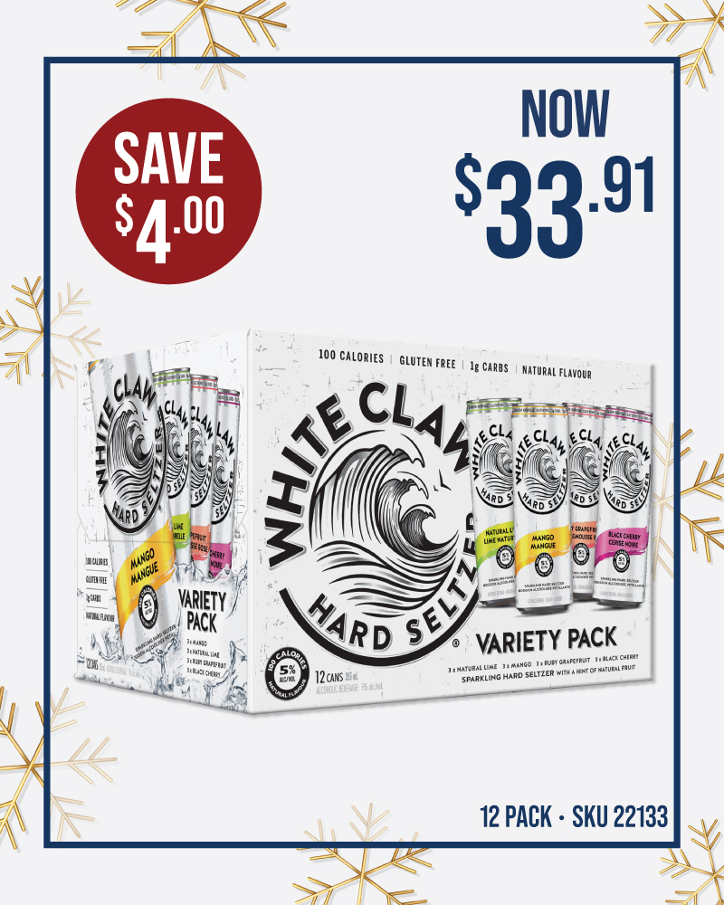 White Claw Hard Seltzer Variety 12 Pack Cans