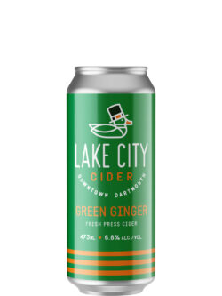 Lake City Green Ginger Cider 473ml Can