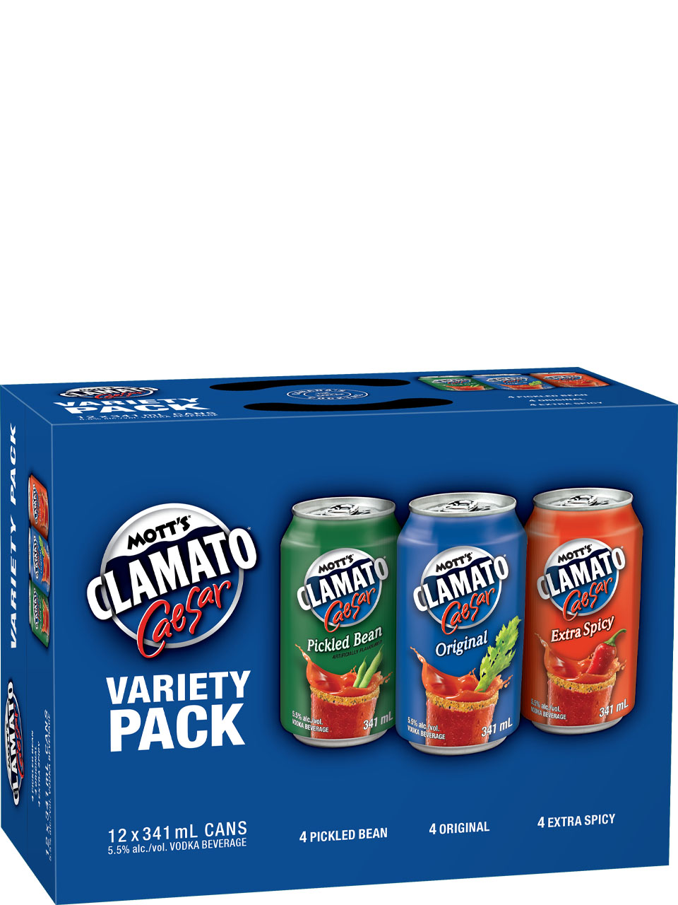 Mott's Clamato Caesar Variety Pack 12 Pack Cans