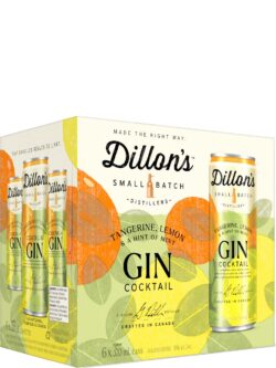 Dillon's Tangerine, Lemon Gin Cocktail 6 Pack Cans