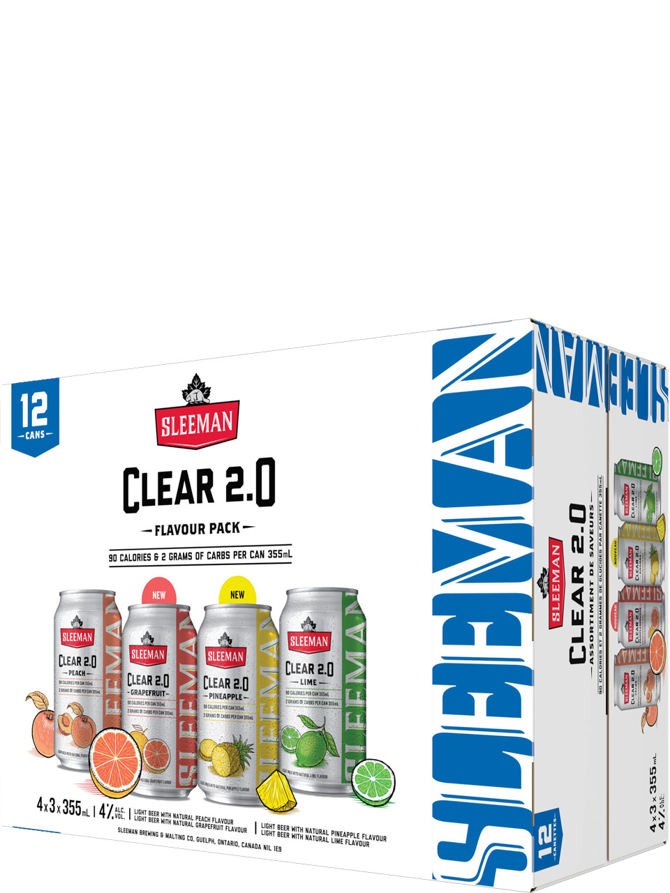 Sleeman Clear 2.0 Flavour Pack 12 Pack Cans