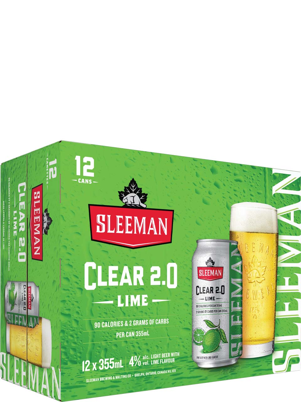 Sleeman Clear 2.0 Lime 12 Pack Cans