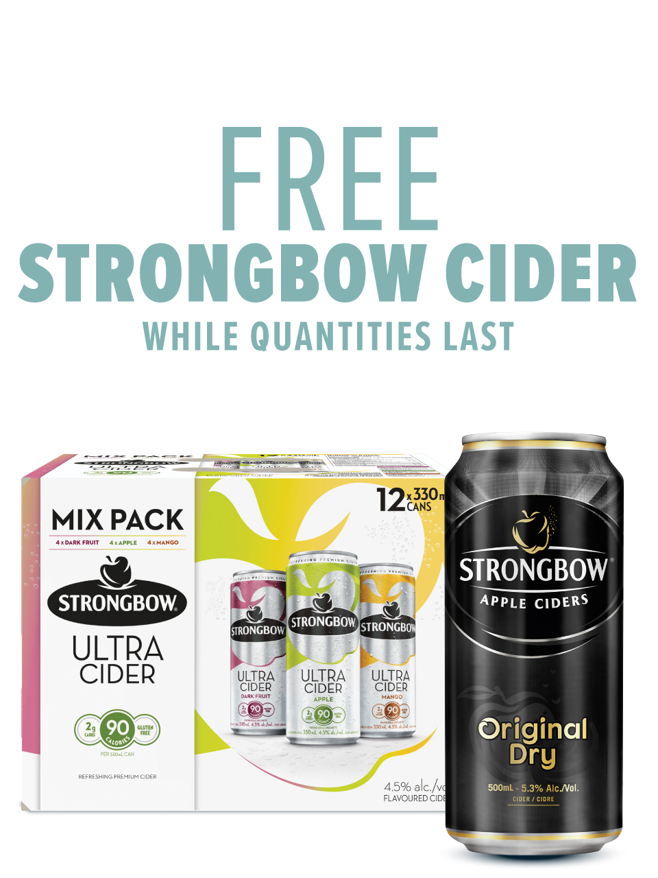 Strongbow Ultra Cider Mix Pack 12 Pack Cans