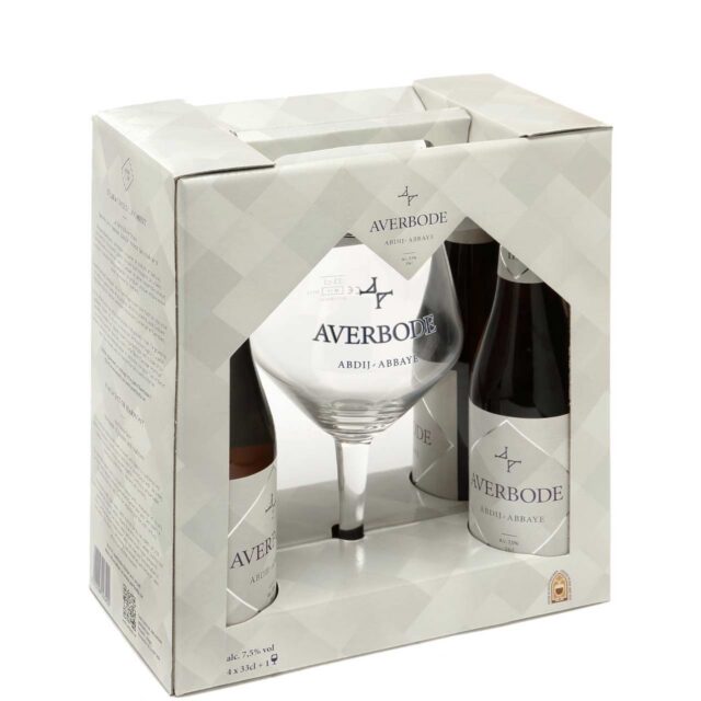Averbode Blond 4 Pack Btls with Collectors Glass