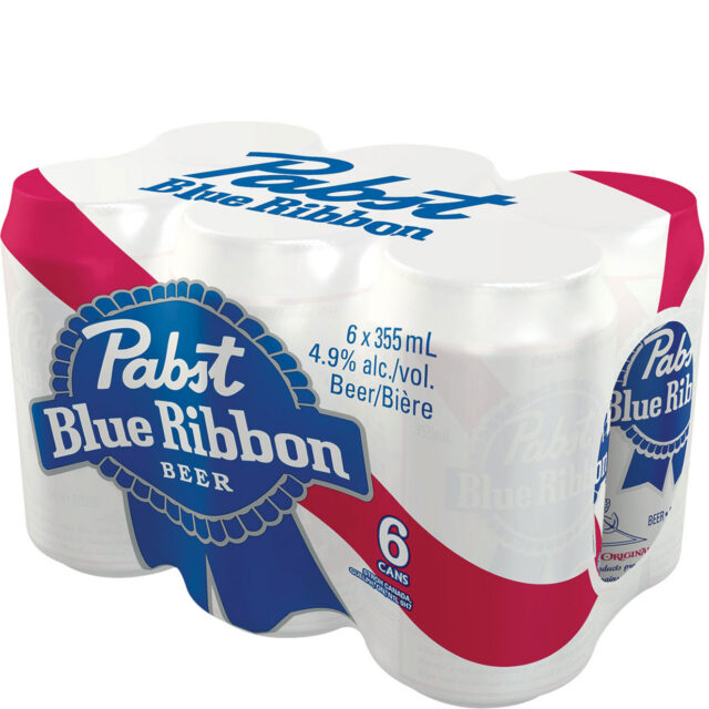 Pabst Blue Ribbon 6 Pack Cans