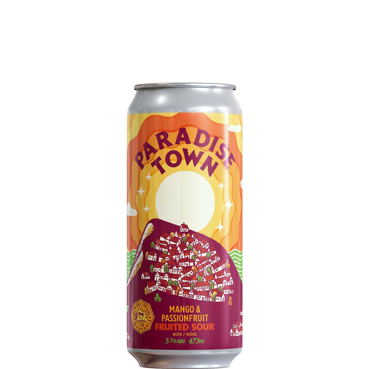 Banished Paradise Town Mango & Passionfruit 473ml