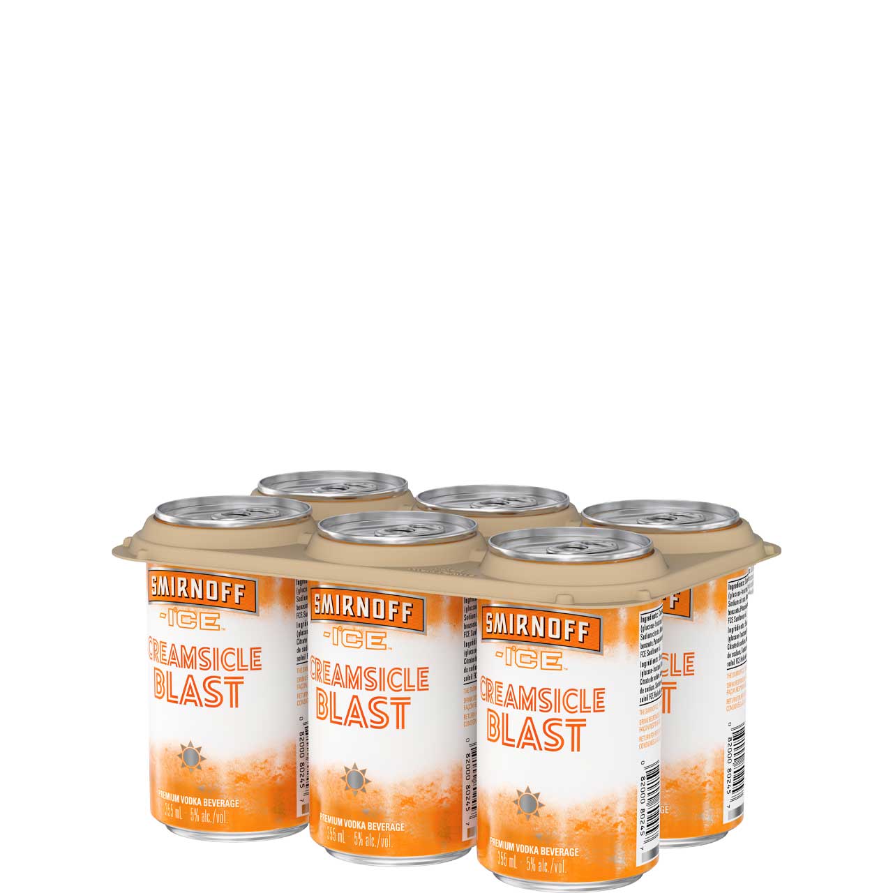 Smirnoff Ice Orange Creamsicle Blast 6 Pack Cans – Newfoundland Labrador  Liquor Corporation, image size:1280x1280