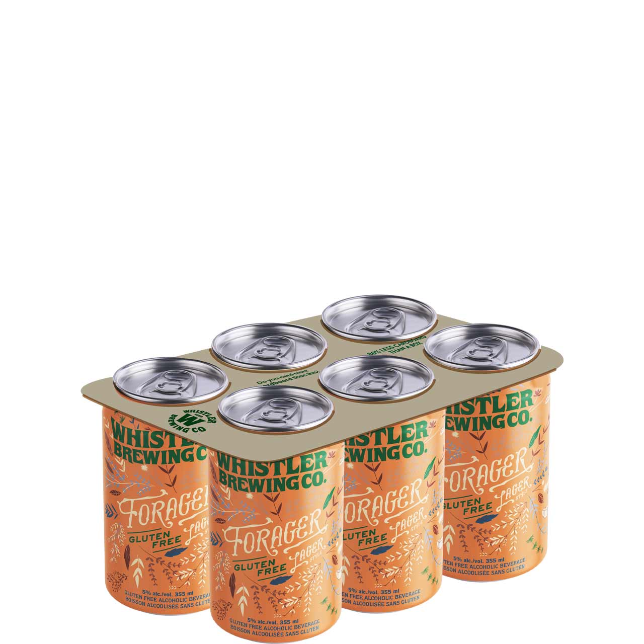 Whistler Forager Gluten-Free Lager 6 Pack Cans