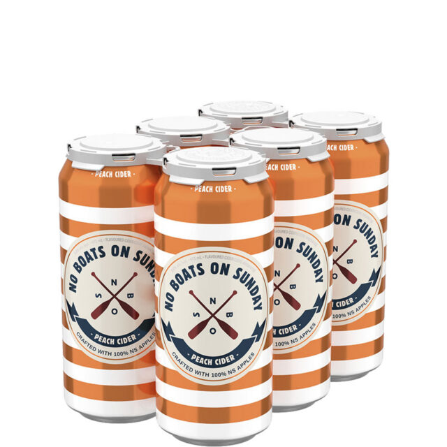 No Boats on Sunday Peach Cider 6 Pack Cans