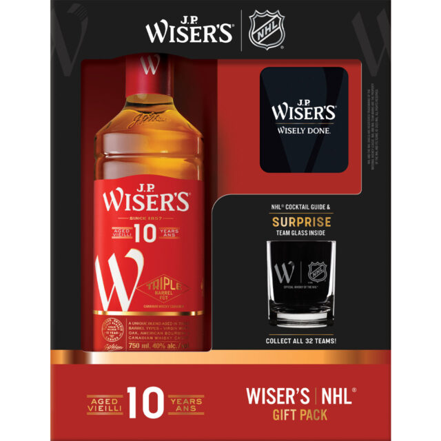 J.P. Wiser's 10YO Whisky NHL Gift Pack