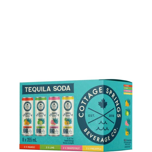 Cottage Springs Tequila Soda Mixed 8 Pack Cans