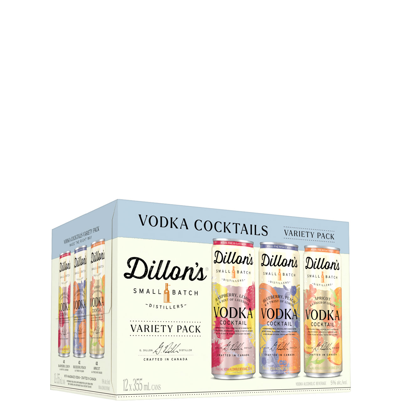 Dillon's Vodka Cocktail Variety 12 Pack Cans