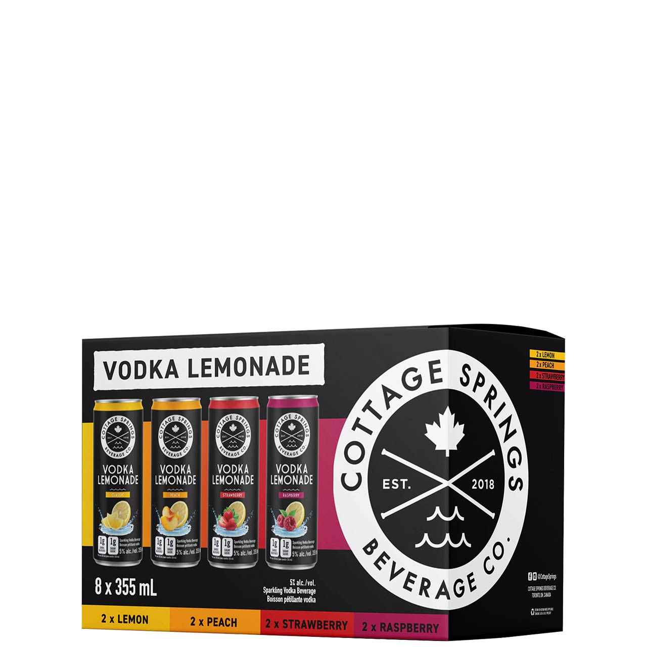 Cottage Springs Vodka Lemonade Mix 8 Pack Cans