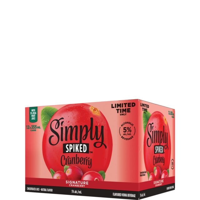 Simply Spiked Signature Cranberry 12 Pack Cans