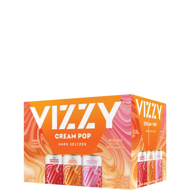 Vizzy Hard Seltzer Cream Pop Variety 12 Pack Cans