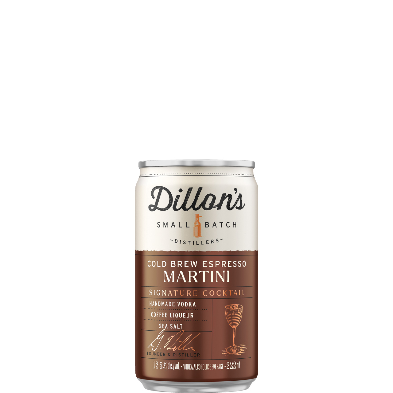 Dillon's Cold Brew Espresso Martini 222ml Can