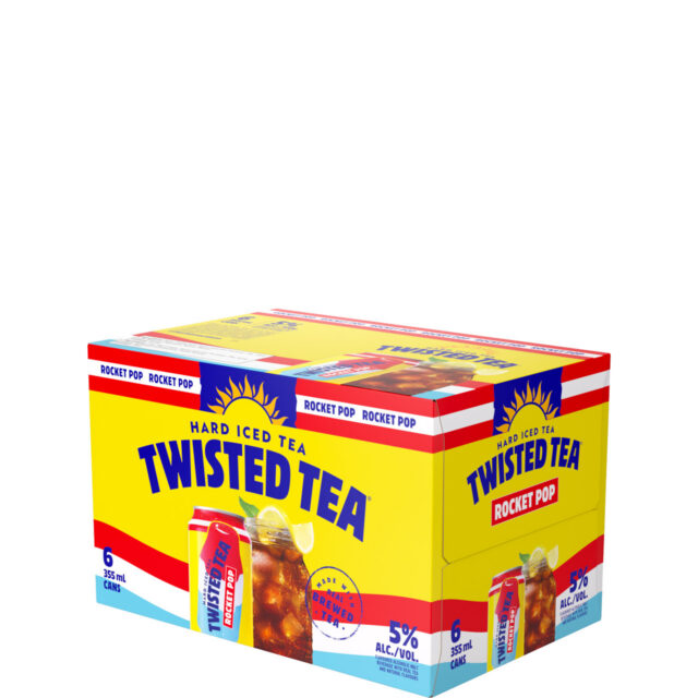 Twisted Tea Hard Iced Tea Rocket Pop 6 Pack Cans