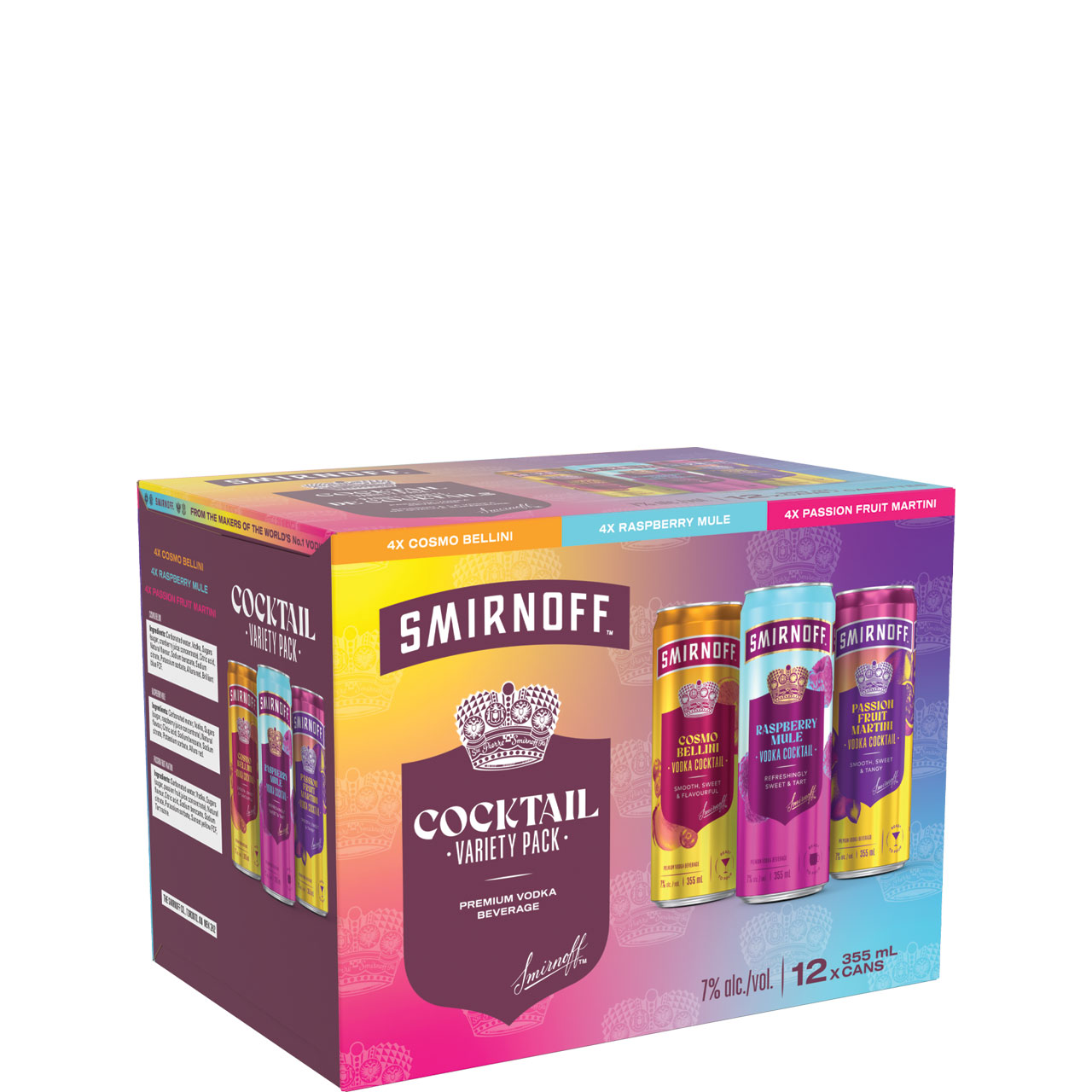 Smirnoff Cocktail Variety 12 Pack Cans