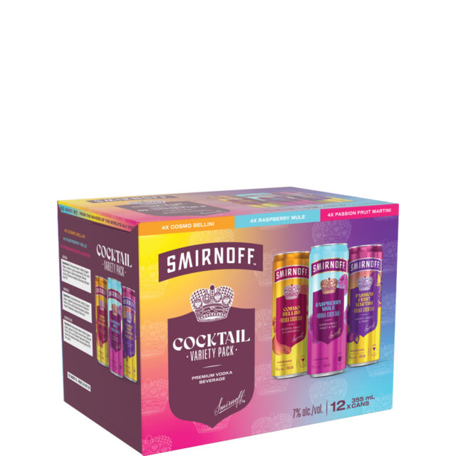 Smirnoff Cocktail Variety 12 Pack Cans