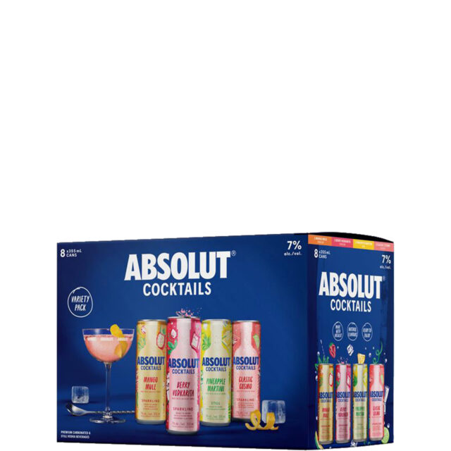 Absolut Cocktails Mixer 8 Pack Cans