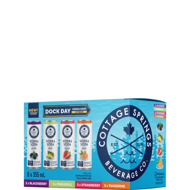 Cottage Springs Vodka Soda Dock Day Mixed 8 Pack