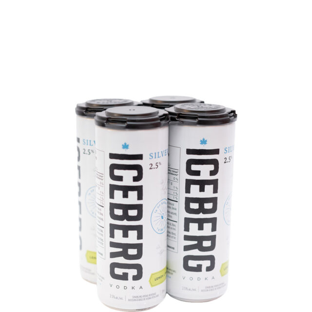Iceberg Silver 2.5% Lemon Lime 4 Pack Cans