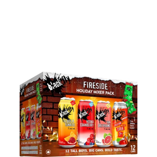 Black Fly Fireside Holiday Mixer 12 Pack Cans