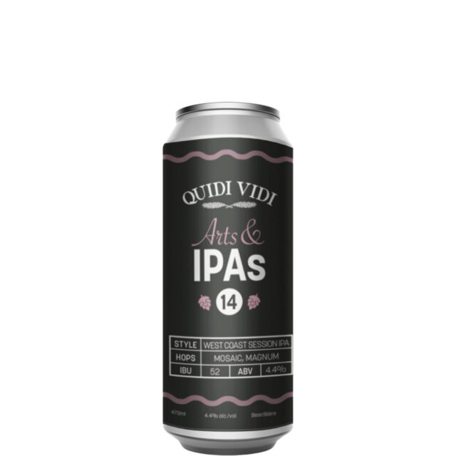 Quidi Vidi Arts & IPA's #14 West Coast Session IPA