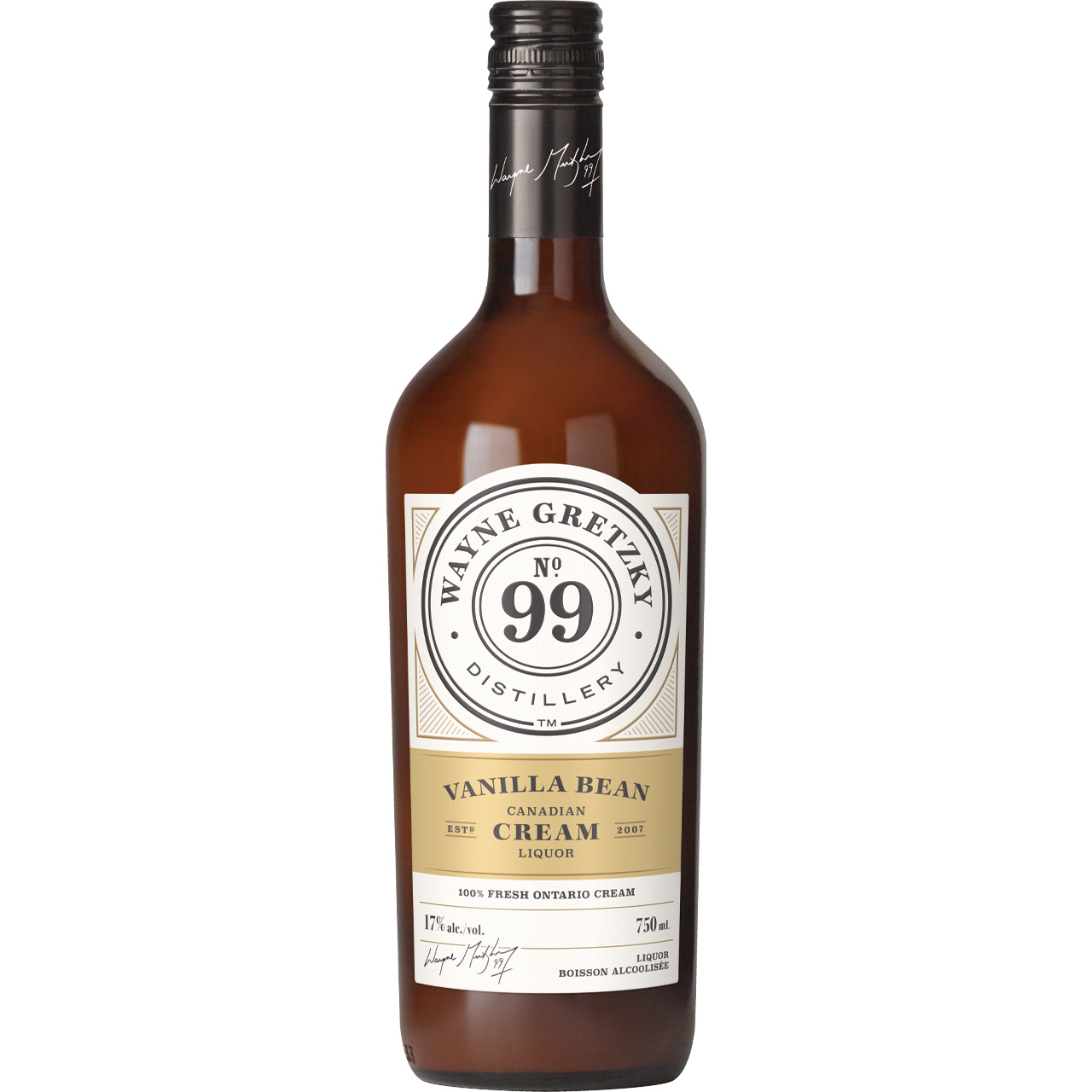 Wayne Gretzky Vanilla Bean Cream Liquor